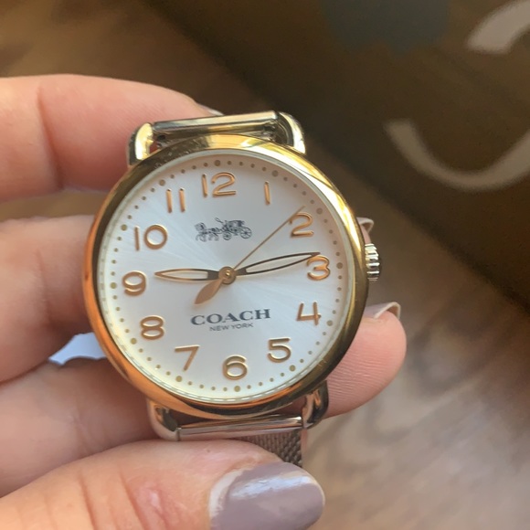 Silver and gold Coach watch - Picture 3 of 5